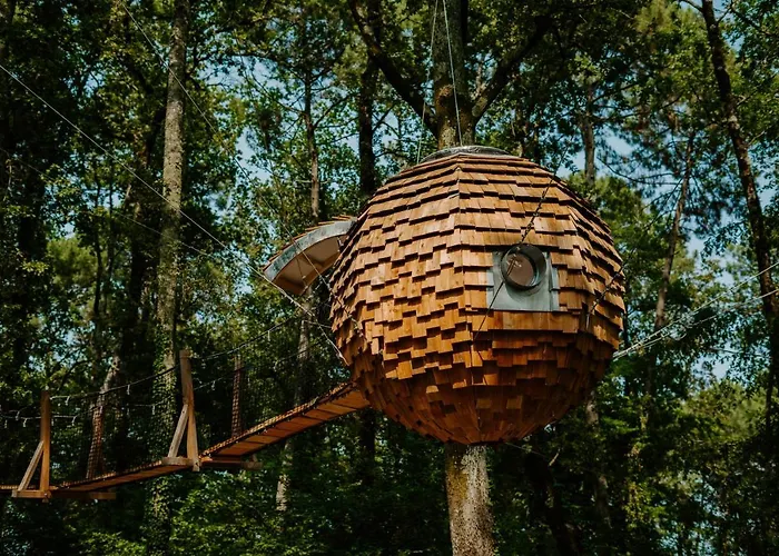 Les Girondines-lodges & بيت خشبي